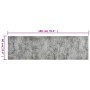 Alfombra de cocina lavable terciopelo aspecto hormigón 60x180cm