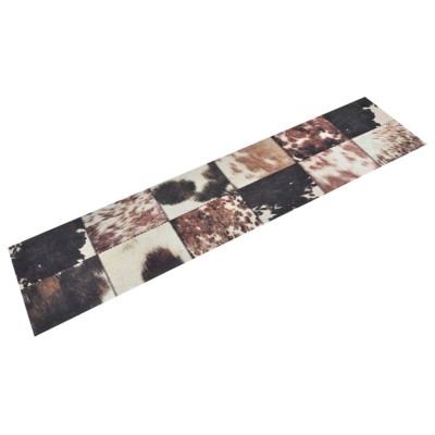 Alfombra de cocina lavable terciopelo piel de animal 60x300 cm