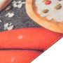 Alfombra de cocina lavable terciopelo dibujo verduras 60x180 cm
