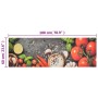 Alfombra de cocina lavable terciopelo dibujo verduras 60x180 cm