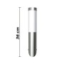 Apliques de exterior 2 unidades acero inoxidable