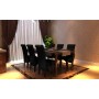 Sillas de comedor 6 unidades cuero sintético negro