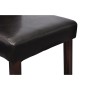 Sillas de comedor 6 unidades cuero sintético negro