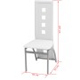 Conjunto de comedor de cinco piezas blanco