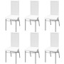 Conjunto de comedor de siete piezas blanco