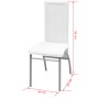 Conjunto de comedor de siete piezas blanco