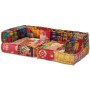 Puf modular de 2 plazas de tela patchwork