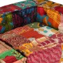 Puf modular de 2 plazas de tela patchwork