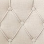 Sillas de comedor 2 unidades de tela beige