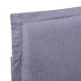 Estructura de cama sin colchón tela gris claro 140x200 cm