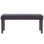 Banco de cuero sintético 106 cm marrón