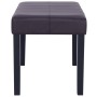 Banco de cuero sintético 106 cm marrón