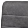 Sillas de comedor voladizas 6 unidades cuero sintético gris