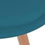 Sillas de comedor 6 unidades plástico turquesa
