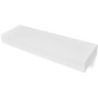 Estantes de pared flotantes con cajones 2 uds blanco 80 cm