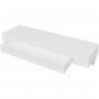 Estantes de pared flotantes con cajones 2 uds blanco 80 cm