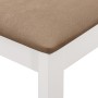 Juego de muebles de comedor 5 piezas MDF blanco