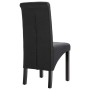 Sillas de comedor 6 unidades tela gris oscuro