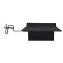 Lámparas solares cuadradas de exterior negras 12 uds LED 12 cm