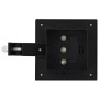 Lámparas solares cuadradas de exterior negras 12 uds LED 12 cm