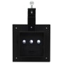 Lámparas solares cuadradas de exterior negras 12 uds LED 12 cm