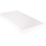 Cama con colchón cuero sintético blanco 90x200 cm