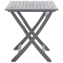 Juego de comedor de jardín 5 pzas madera maciza de acacia gris