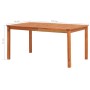 Set comedor de jardín 7 pzas y cojines madera maciza de acacia