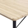 Juego de mesa alta y taburetes 5 piezas plástico negro
