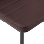 Conjunto de mesa y sillas de comedor 5 piezas marrón