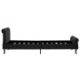 Estructura de cama sin colchón terciopelo negro 90x200 cm