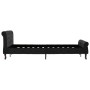 Estructura de cama sin colchón terciopelo negro 120x200 cm