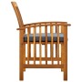Sillas de comedor jardín 3 uds con cojines madera maciza acacia