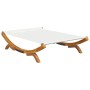 Tumbona con dosel madera curvada gris antracita 165x188,5x46 cm