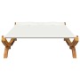 Tumbona con dosel madera curvada gris antracita 165x188,5x46 cm