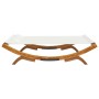 Tumbona con dosel madera curvada gris antracita 165x188,5x46 cm