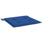 Cojines de silla de jardín 4 uds tela Oxford azul 50x50x3 cm