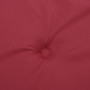 Cojines silla de jardín 4 uds tela Oxford rojo tinto 50x50x3 cm