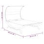 Tumbona con dosel madera curvada gris antracita 165x203x126 cm