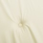 Cojines de silla de jardín 6 uds tela Oxford crema 50x50x3 cm
