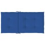 Cojín silla jardín respaldo bajo 4 uds tela Oxford azul