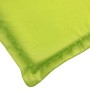 Cojín para tumbona verde brillante (75+105)x50x4 cm