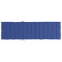 Cojín de tumbona de tela Oxford azul 200x70x3 cm