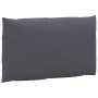 Cojines para palets 3 unidades tela Oxford gris antracita