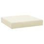 Cojines para palets 3 unidades tela Oxford blanco crema
