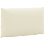 Cojines para palets 3 unidades tela Oxford blanco crema