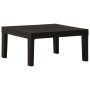 Set de muebles de jardín 2 piezas con cojines plástico gris