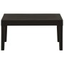 Set de muebles de jardín 2 piezas con cojines plástico gris
