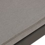 Set de muebles de jardín 2 piezas con cojines plástico gris