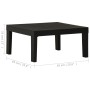 Set de muebles de jardín 2 piezas con cojines plástico gris